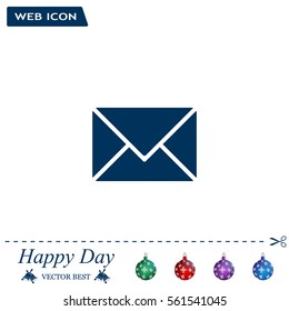 Envelope Mail icon, vector illustration. Flat design style