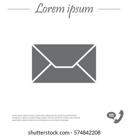 Envelope Mail icon, vector illustration. 