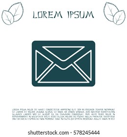Envelope Mail icon, vector illustration. 