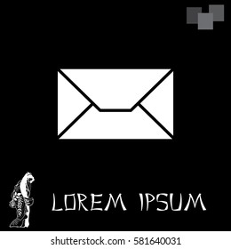 Envelope Mail icon, vector illustration. 
