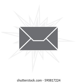 Envelope Mail icon, vector illustration. 