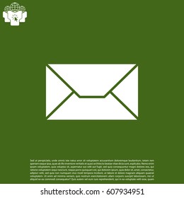 Envelope Mail icon, vector illustration. 
