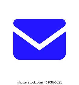 Envelope mail icon, vector illustration. Flat design style