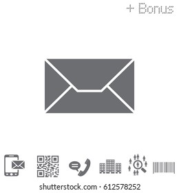 Envelope Mail icon, vector illustration. 