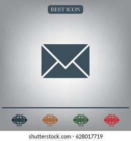 Envelope Mail icon, vector illustration. Flat design style