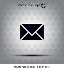Envelope Mail icon, vector illustration. Flat design style