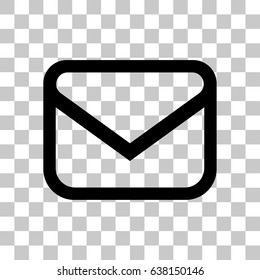 Envelope mail icon, vector illustration. Flat design style