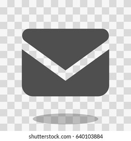 Envelope mail icon, vector illustration. Flat design style