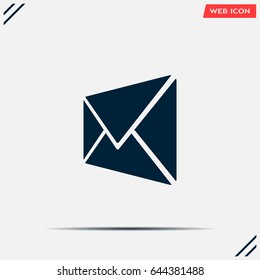 Envelope Mail icon, vector illustration. Flat design style