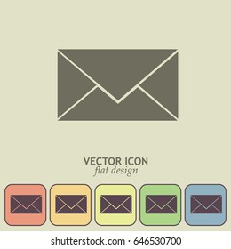 Envelope Mail icon, vector illustration.