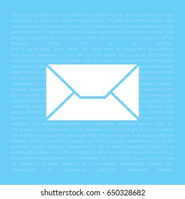 Envelope Mail icon, vector illustration. 