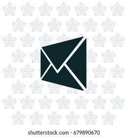 Envelope Mail icon, vector illustration. Flat design style