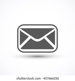 Envelope Mail icon vector isolated on white background for your design, website, logo, application, UI.