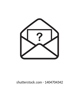 envelope, mail icon vector template
