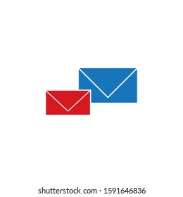 Envelope mail icon vector template