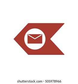 Envelope  Mail  icon,vector. Flat design.