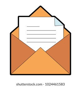 envelope mail isolated icon