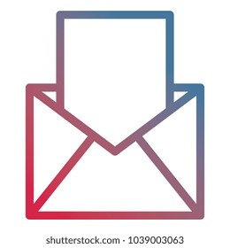 envelope mail isolated icon