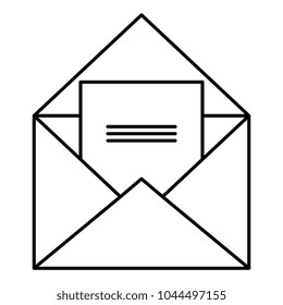 envelope mail isolated icon