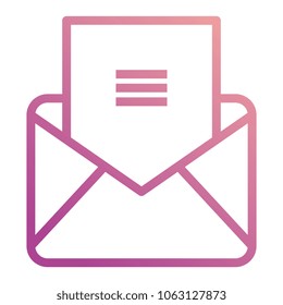 envelope mail isolated icon