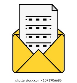 envelope mail isolated icon