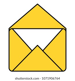 envelope mail isolated icon
