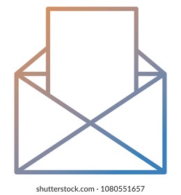 envelope mail isolated icon