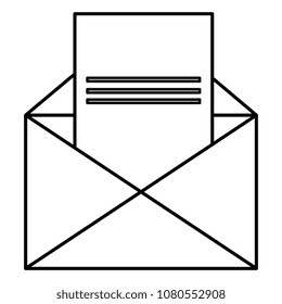 envelope mail isolated icon