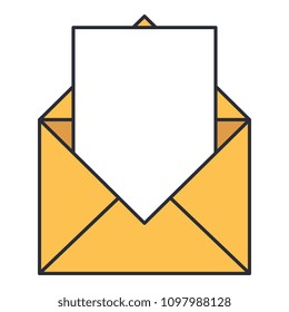 envelope mail isolated icon