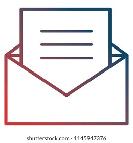 envelope mail isolated icon
