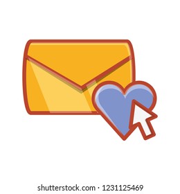 envelope mail isolated icon