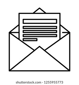 envelope mail isolated icon