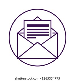 envelope mail isolated icon