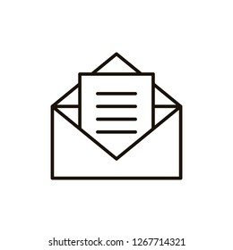 envelope mail isolated icon