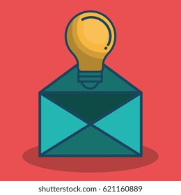 envelope mail isolated icon