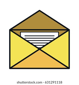 envelope mail isolated icon