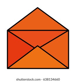envelope mail isolated icon