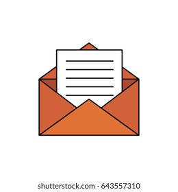 envelope mail isolated icon