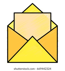 envelope mail isolated icon