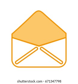 envelope mail isolated icon
