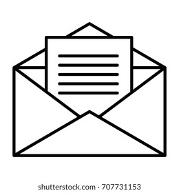 envelope mail isolated icon