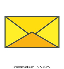 envelope mail isolated icon