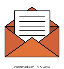 envelope mail isolated icon