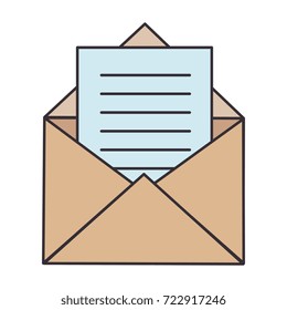 envelope mail isolated icon