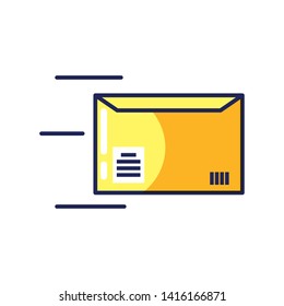 envelope mail isolated icon vector ilustration