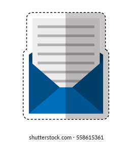 envelope mail isolated icon vector illustration design