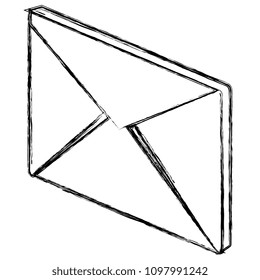 envelope mail isometric icon