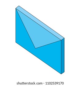 envelope mail isometric icon