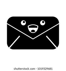 envelope mail kawaii character