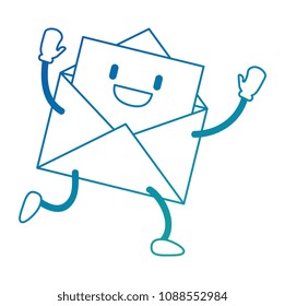 envelope mail kawaii character